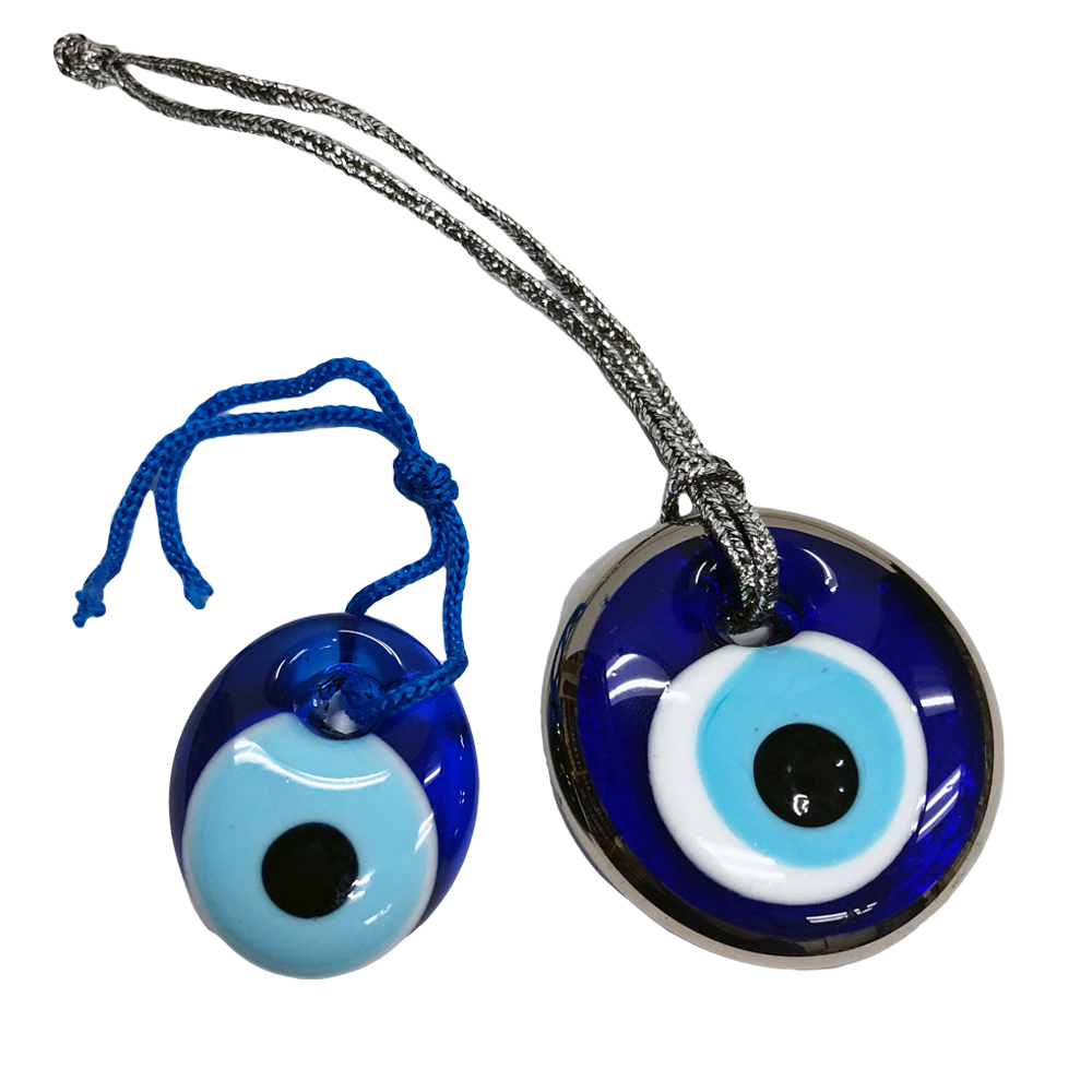Evil Eye Glass Hanging Talisman