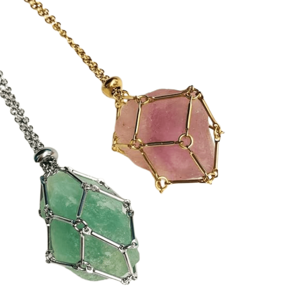 Crystal Cage Necklace - Yeyeo Botanica