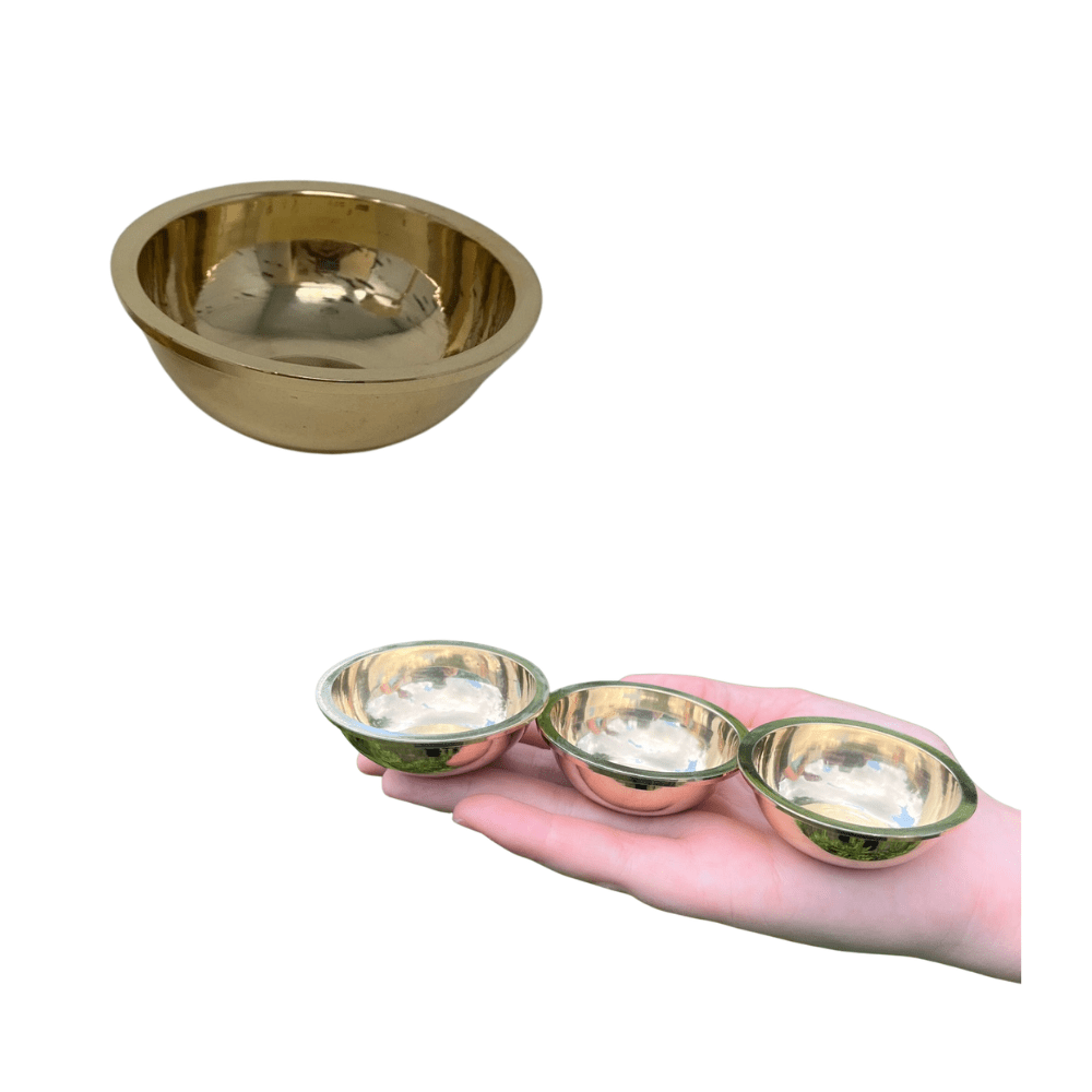 Brass Bowl 2" Mini Altar Bowl - Yeyeo Botanica