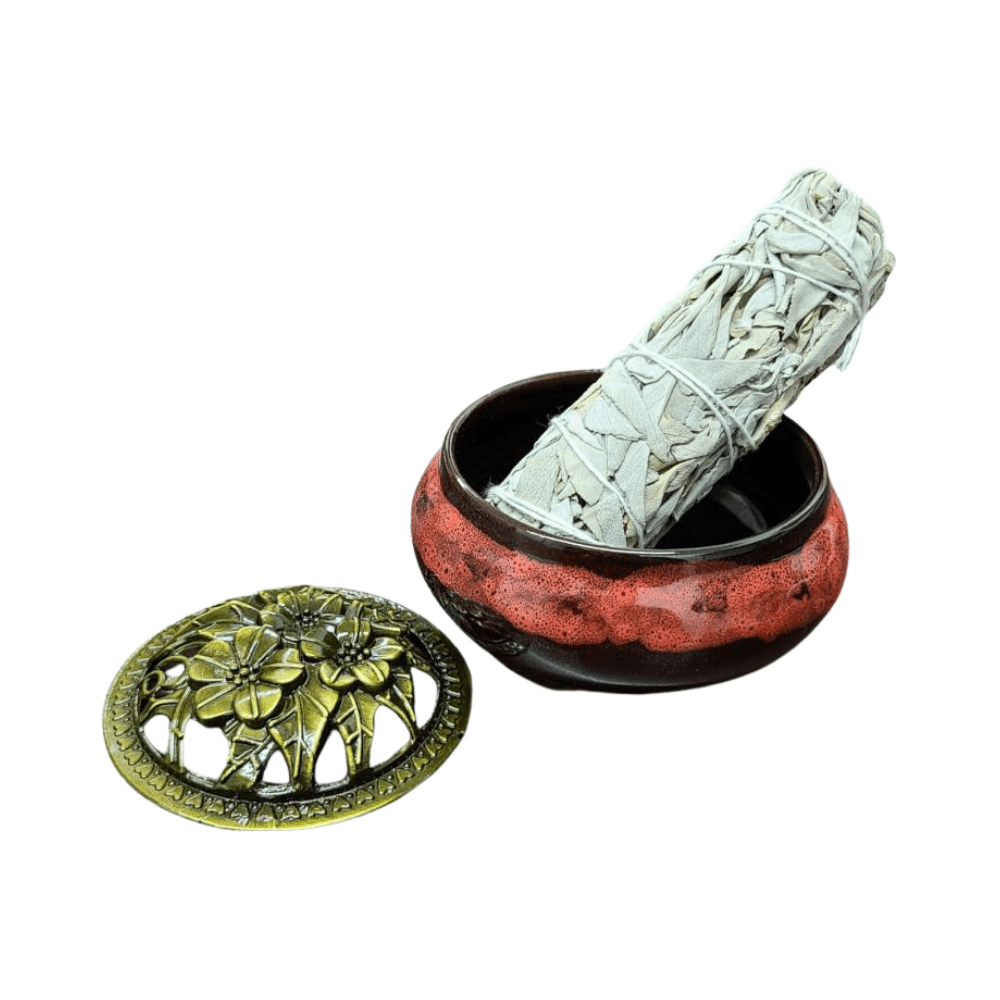 Incense Burner Bowl-Lava Colored (test) - Yeyeo Botanica
