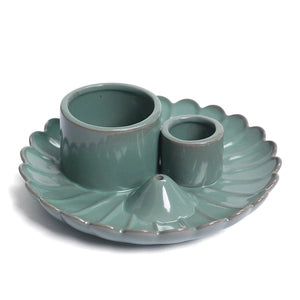 Ceramic Smudge Incense Holder 3-in-1