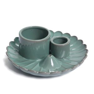 Ceramic Smudge Incense Holder 3-in-1 - Yeyeo Botanica