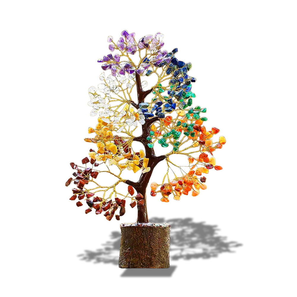 Gemstone Stone Tree 10"