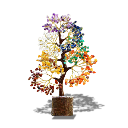 Gemstone Stone Tree 10"