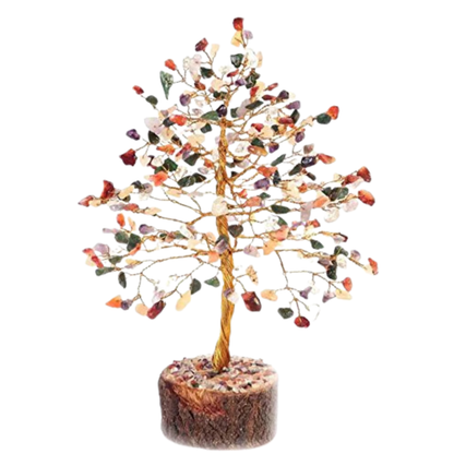 Gemstone Stone Tree 10"