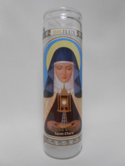 Saint Clara Candle