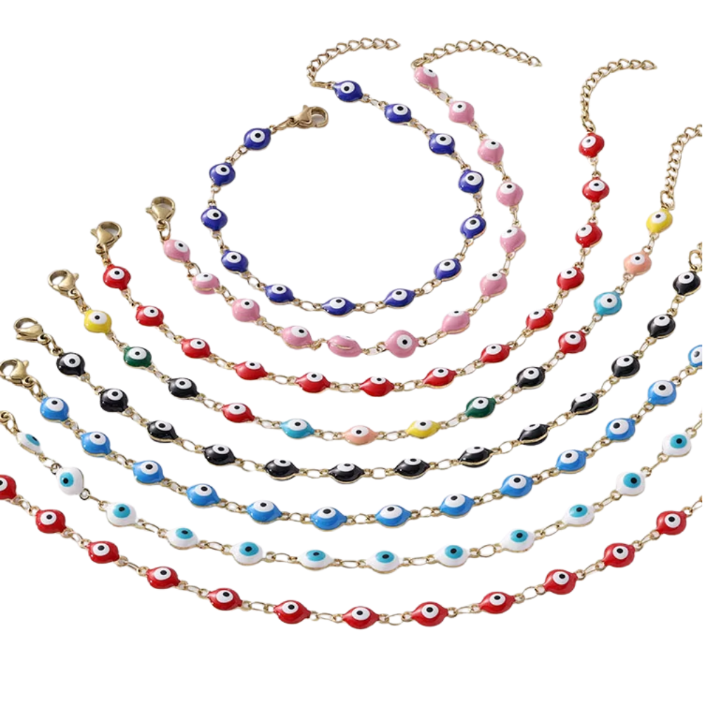 Evil Eye Bracelet Gold Plated
