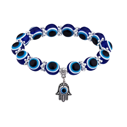 Evil Eye & Spiritual Beaded Bracelet Elastic Band