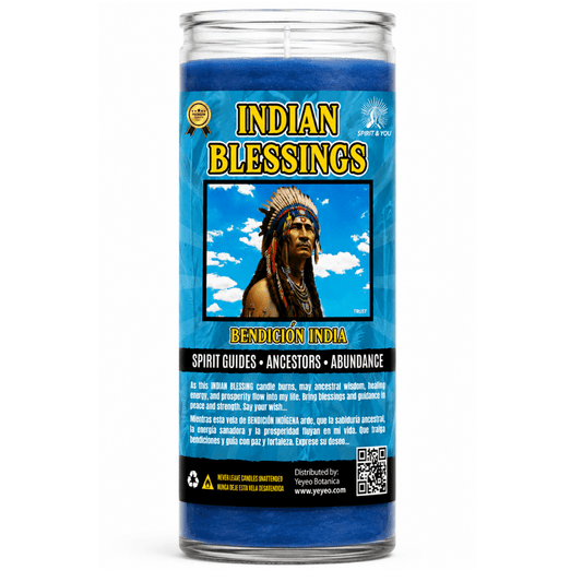 INDIAN BLESSING CANDLE - Yeyeo Botanica