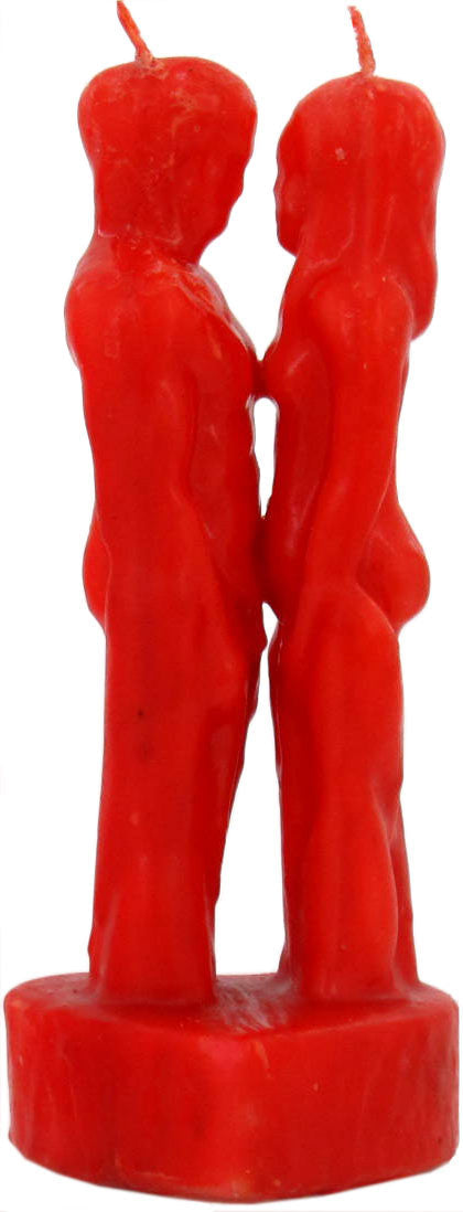 Couple on Heart Candle