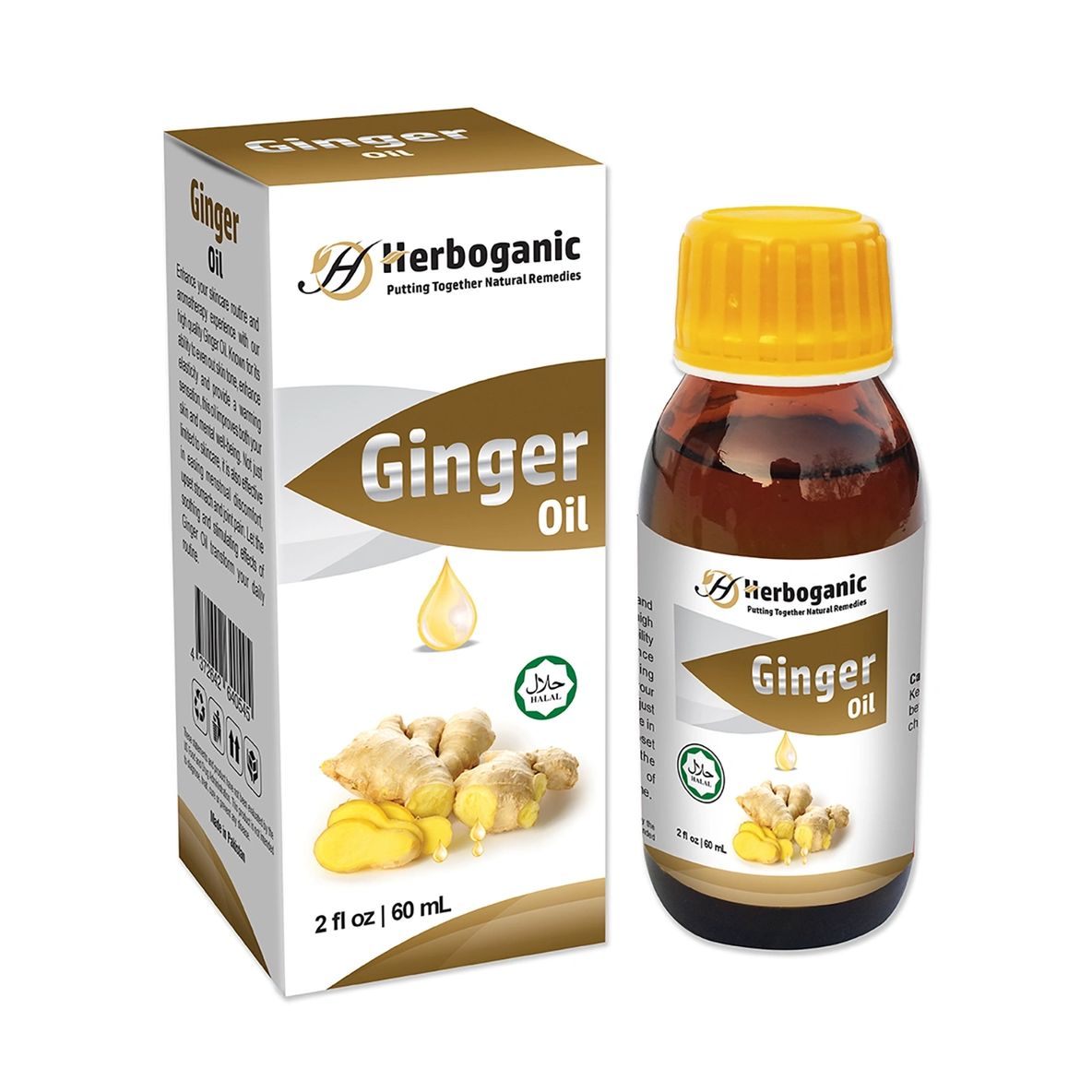 Ginger Herbal Oil 2oz - Essential Oils