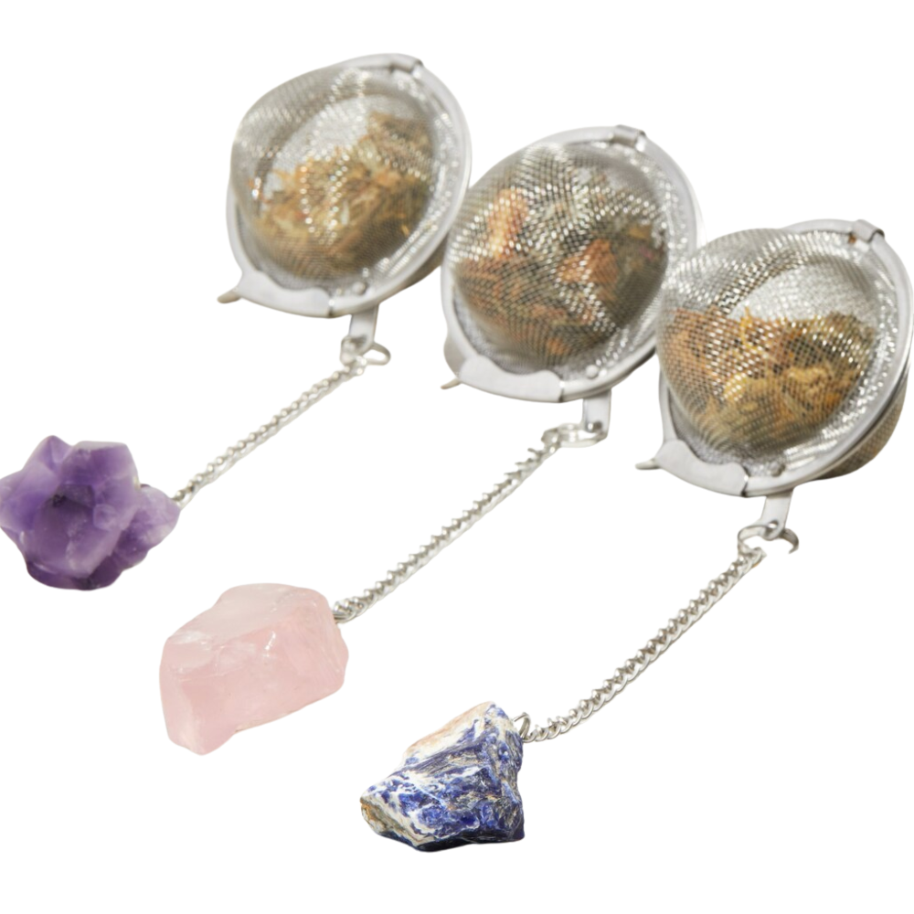 Crystal Pendant Mesh Tea Infuser Ball