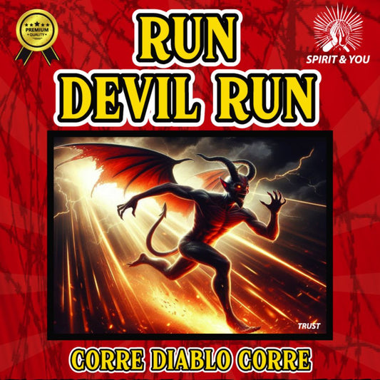 RUN DEVIL RUN CANDLE - Spiritual Candles